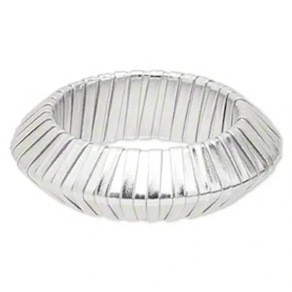 Shagadelic Mod 60s Jetsons Style Silver Bracelet